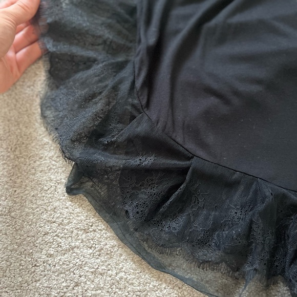 Valentino Black Ruffled Lace Blouse - Picture 7 of 9